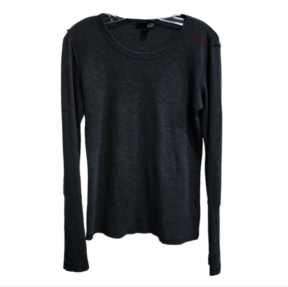 FOX RACING Gray Thermal Long Sleeve Shirt - Picture 2 of 5